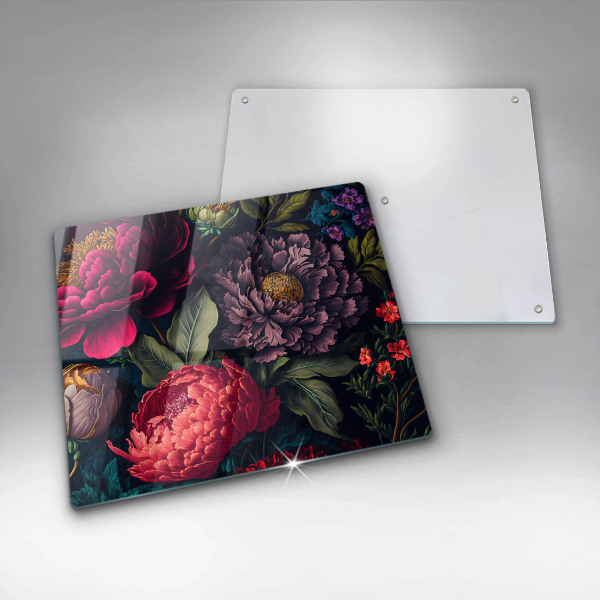 De vidrio templado Hermosas flores