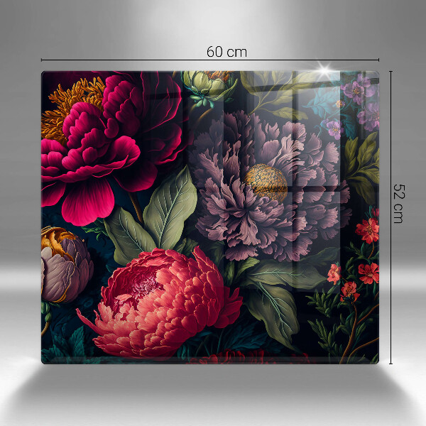 De vidrio templado Hermosas flores