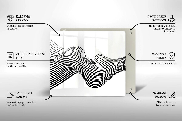 De vidrio templado Abstracción lineal