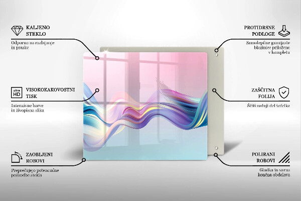 De vidrio templado Abstracción pastel