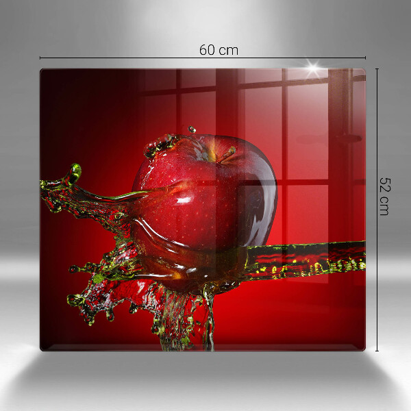 De vidrio templado Fruta de manzana en agua