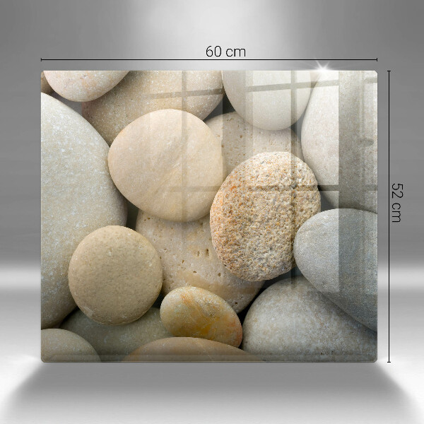 De vidrio templado Patrón de piedras ovaladas