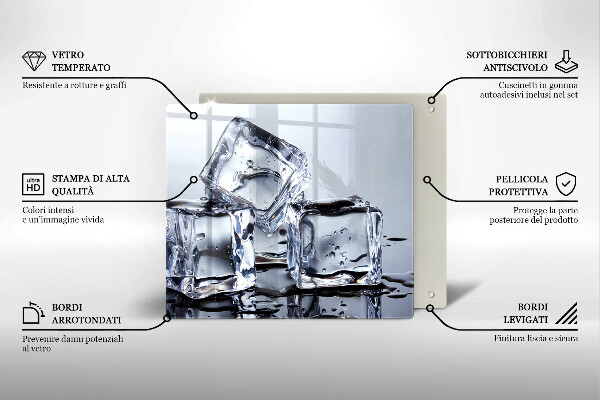 De vidrio templado Cubos de hielo