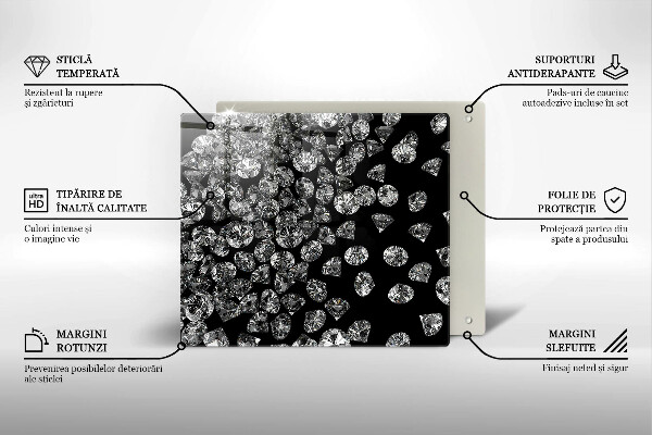 De vidrio templado Diamantes diamantes