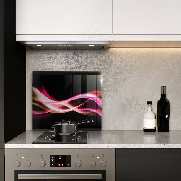 De vidrio templado Humo de neón abstracto