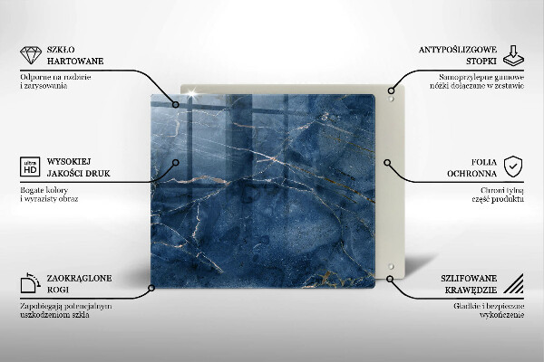 De vidrio templado Textura de piedra de mármol