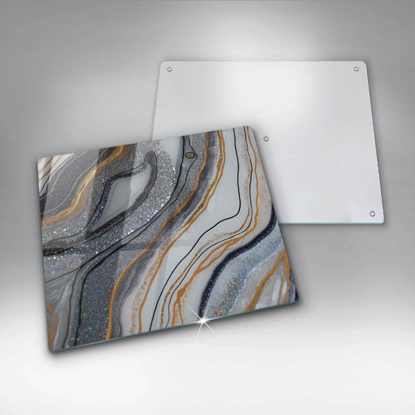 De vidrio templado Roca con oro