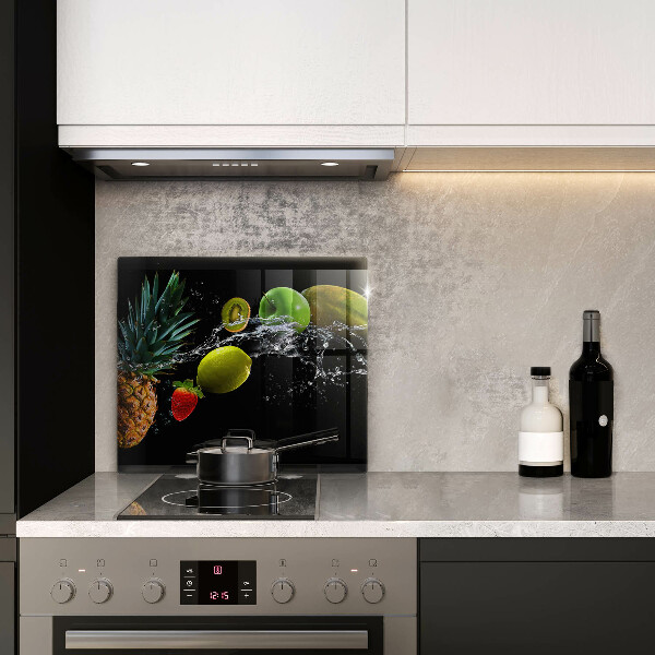 De vidrio templado Frutas en agua