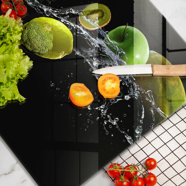 De vidrio templado Frutas en agua