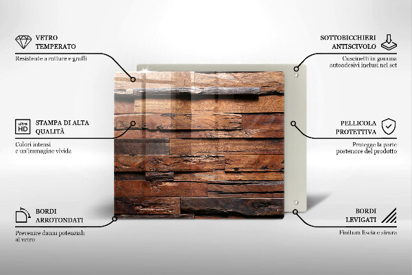 De vidrio templado Tableros de madera decorativos