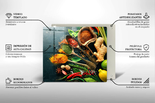 De vidrio templado Cucharas de especias de cocina