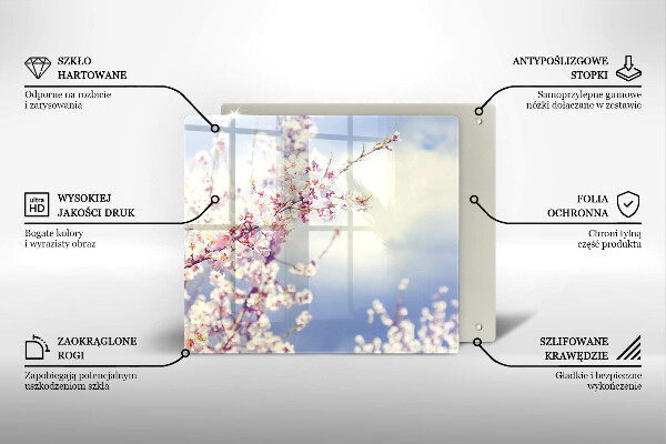 De vidrio templado Árbol floreciente