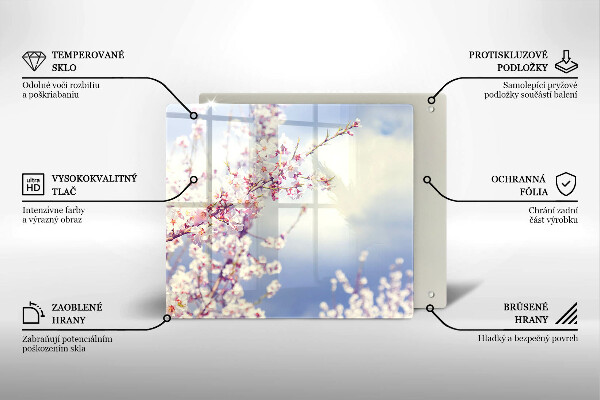 De vidrio templado Árbol floreciente