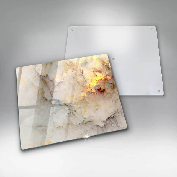 De vidrio templado Textura de mármol con oro