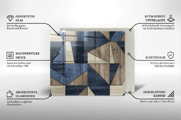 De vidrio templado Abstracción geométrica