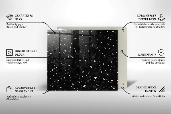 De vidrio templado Gres oscuro