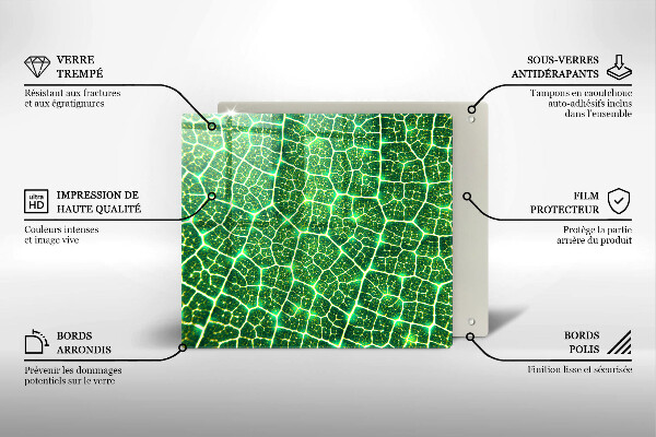 De vidrio templado Estructura de la hoja