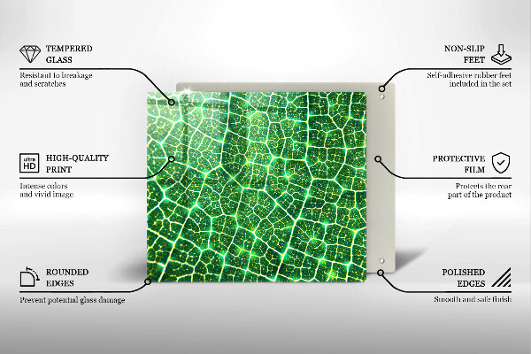 De vidrio templado Estructura de la hoja