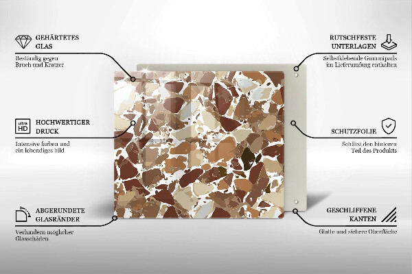 De vidrio templado Manchas decorativas de piedra