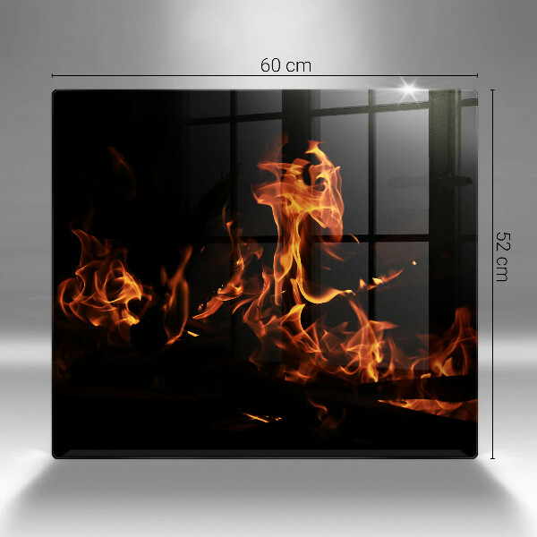 De vidrio templado Enciende una llama viva