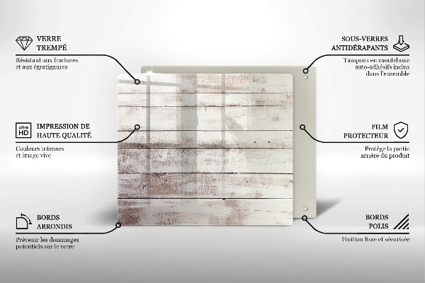 De vidrio templado Tableros de madera viejos