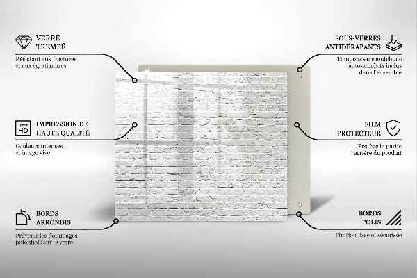 De vidrio templado Pared de ladrillo