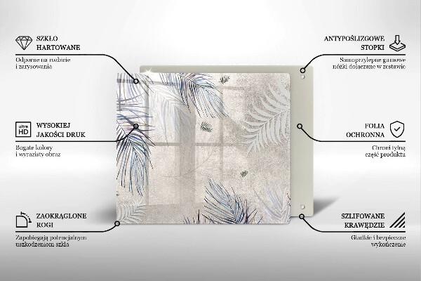 De vidrio templado Hojas sutiles