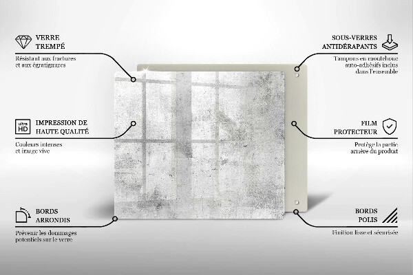 De vidrio templado Textura de hormigón