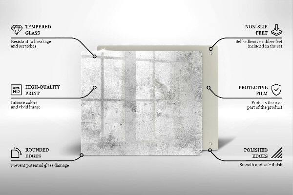 De vidrio templado Textura de hormigón