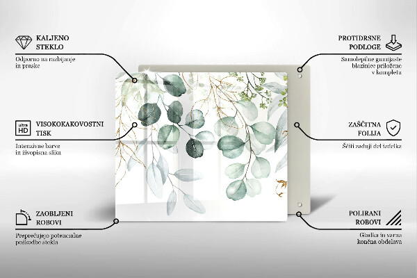 De vidrio templado Plantas pintadas