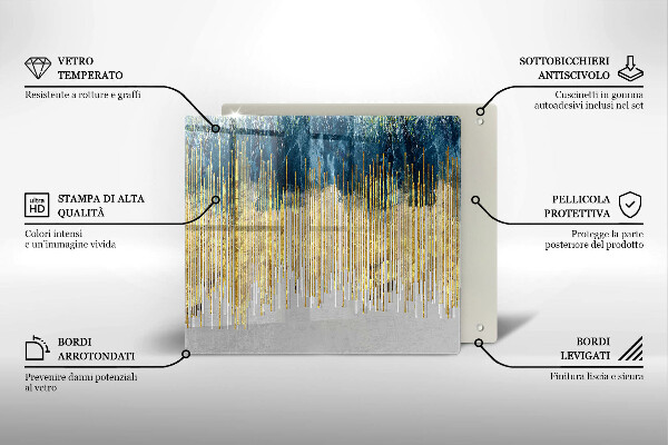 De vidrio templado Abstracción del diseñador