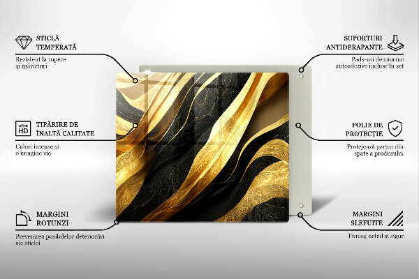 De vidrio templado Abstracción elegante