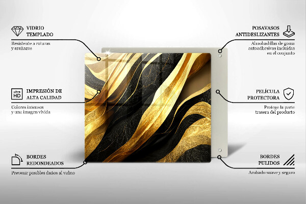 De vidrio templado Abstracción elegante