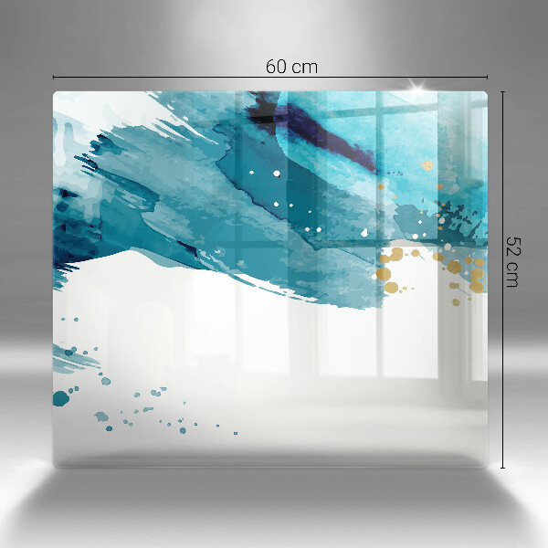 De vidrio templado Manchas azules