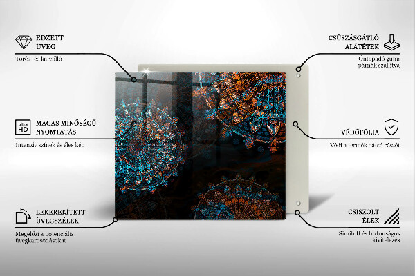 De vidrio templado Ruedas vintage boho