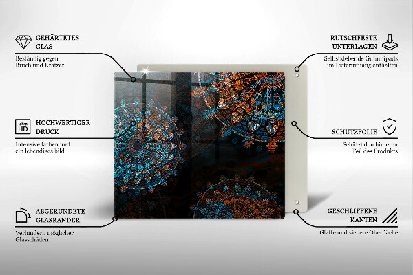 De vidrio templado Ruedas vintage boho