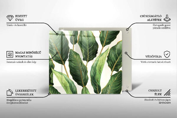 De vidrio templado Hojas de banana