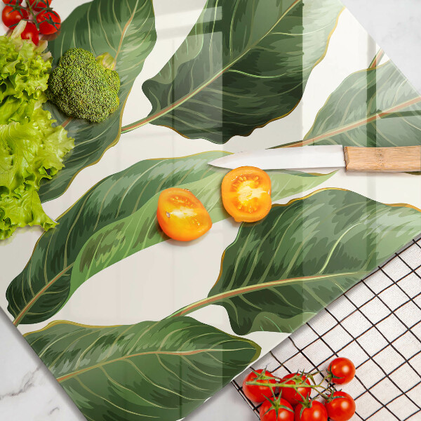 De vidrio templado Hojas de banana