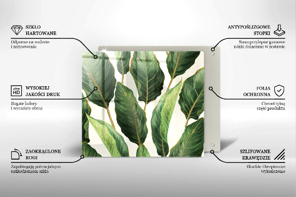 De vidrio templado Hojas de banana