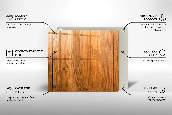 De vidrio templado Tablones de madera