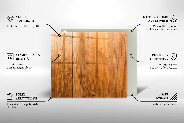 De vidrio templado Tablones de madera