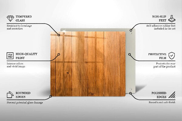 De vidrio templado Tablones de madera