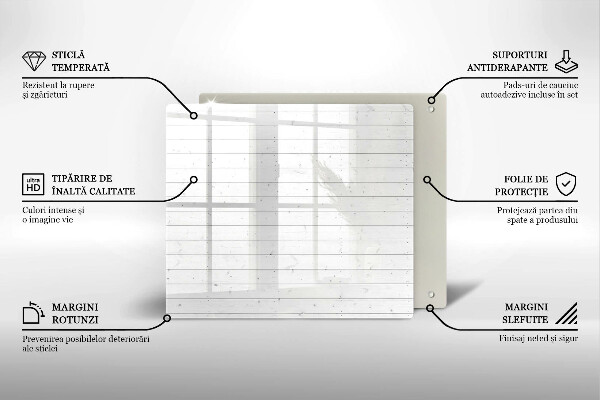 De vidrio templado Tableros brillantes modernos