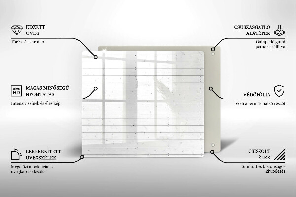 De vidrio templado Tableros brillantes modernos