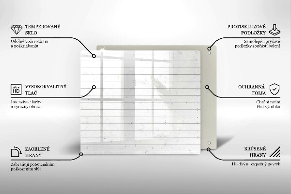 De vidrio templado Tableros brillantes modernos