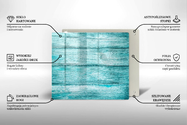 De vidrio templado Tableros de madera antiguos