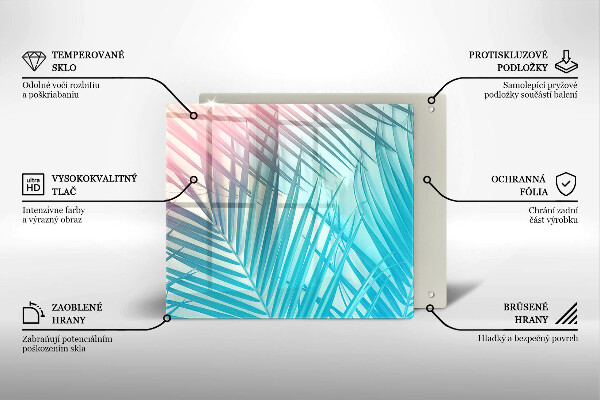 De vidrio templado Hojas pastel