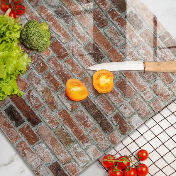 De vidrio templado Antiguo muro de ladrillo