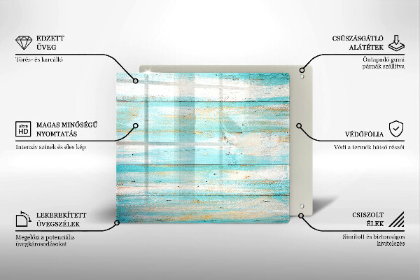 De vidrio templado Tableros de madera antiguos
