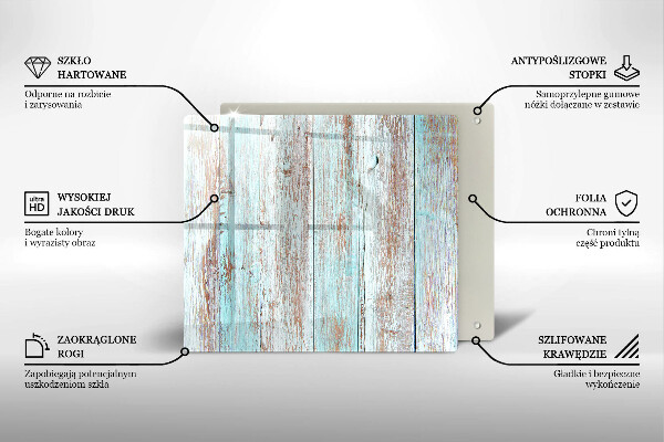 De vidrio templado Viejos tableros vintage